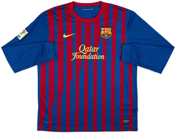 2011-12 Barcelona Home L/S Shirt Messi #10 - 9/10 - (XL)