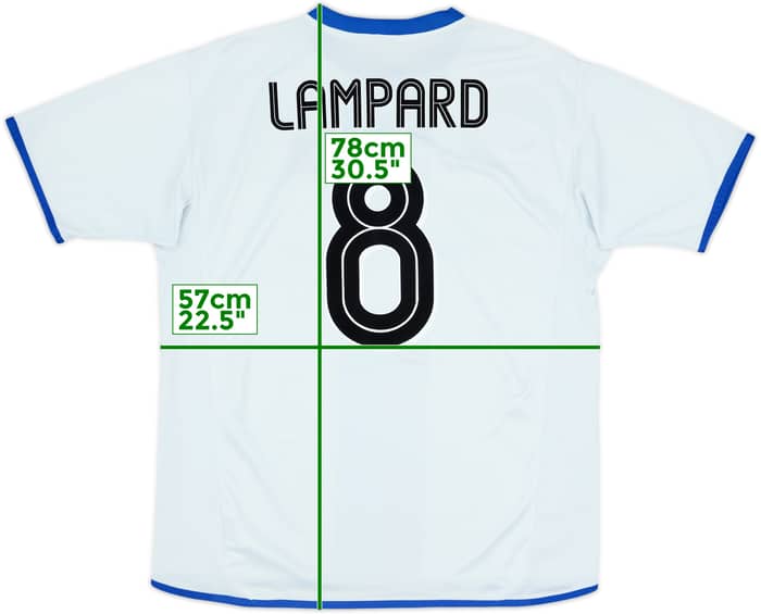 2003-05 Chelsea Away Shirt Lampard #8 - 6/10 - (L)
