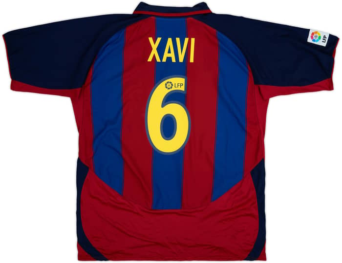 2003-04 Barcelona Home Shirt Xavi #6 - 10/10 - (XXL)