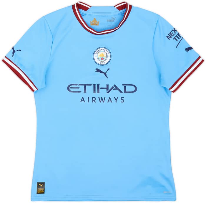 2022-23 Manchester City Home Shirt Haaland #9 - 8/10 - (Women's S)