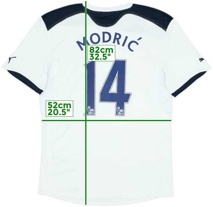 2010-11 Tottenham Home Shirt Modric #14 - 7/10 - (XL)