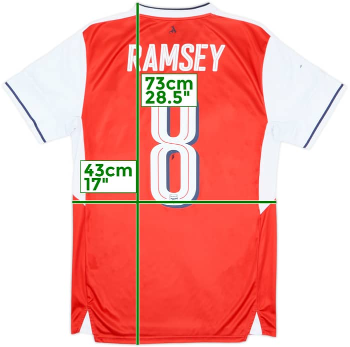 2016-17 Arsenal Home Shirt Ramsey #8 - 5/10 - (S)