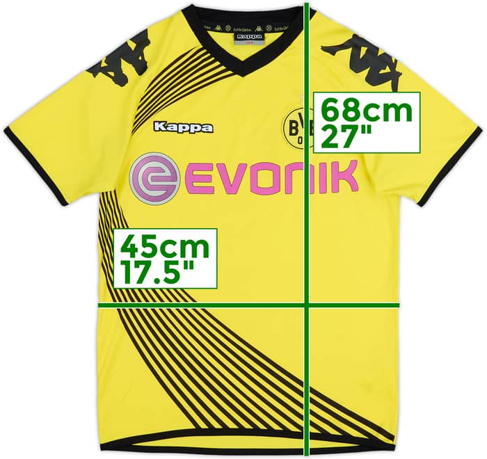 2011-12 Borussia Dortmund European Home Shirt - 8/10 - (15-16 Years)