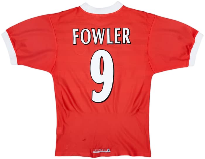 1998-00 Liverpool Home Shirt Fowler #9 - 5/10 - (S)
