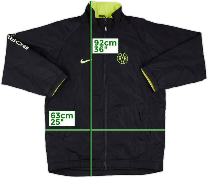1997-98 Borussia Dortmund Nike Reversible Bench Coat - 8/10 - (M)