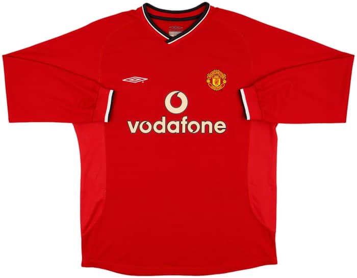 2000-02 Manchester United Home L/S Shirt V.Nistelrooy #10 - 8/10 - (XL)