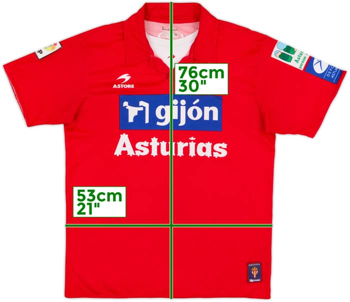 2007-09 Sporting Gijon Away Shirt - 7/10 - (L)