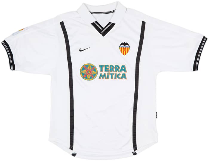 2000-01 Valencia Home Shirt Aimar #22 - 8/10 - (L)