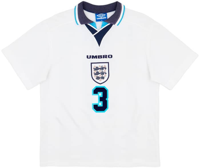 1995-97 England Home Shirt Pearce #3 - 8/10 - (M)
