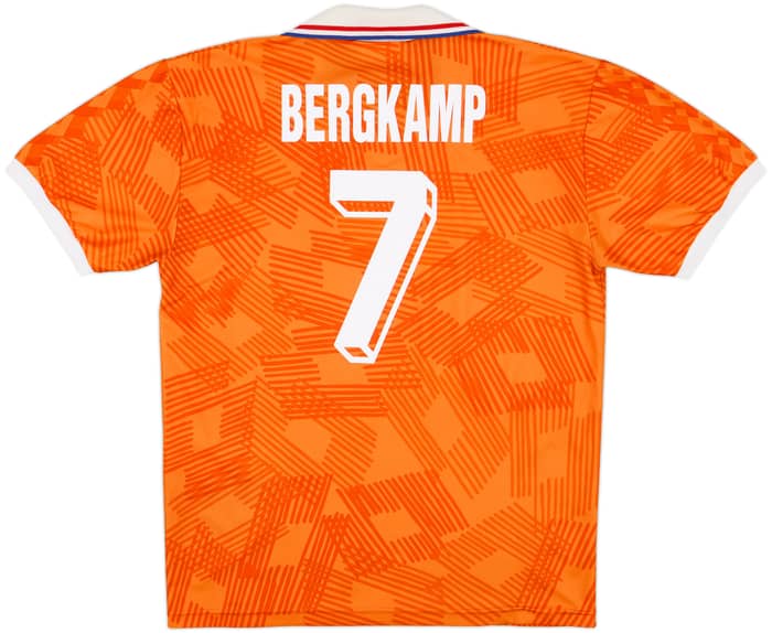 1992-94 Netherlands Home Shirt Bergkamp #7 - 8/10 - (XL)