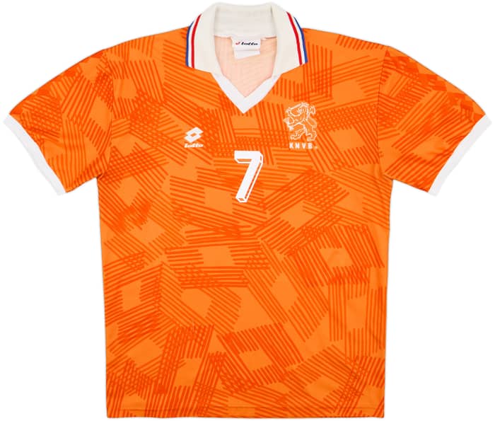1992-94 Netherlands Home Shirt Bergkamp #7 - 8/10 - (XL)