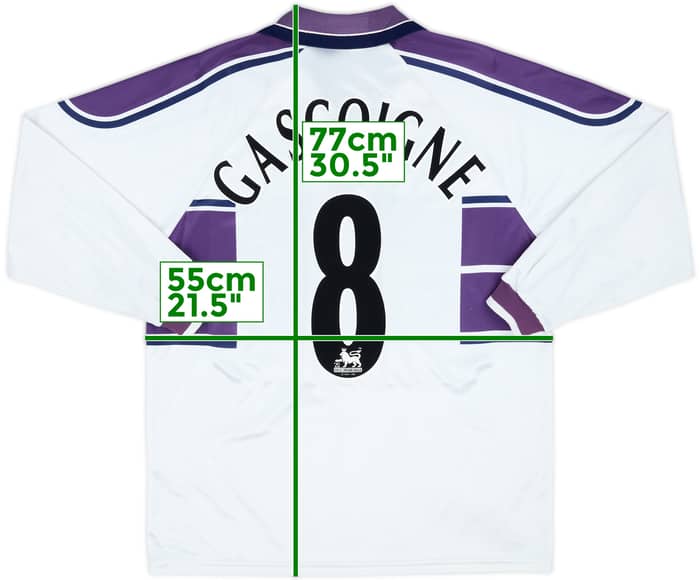 1999-00 Middlesbrough Away L/S Shirt Gascoigne #8 - 9/10 - (L)