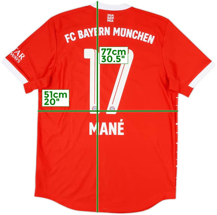 2022-23 Bayern Munich Authentic Home Shirt Mane #17 - 10/10 - (M)
