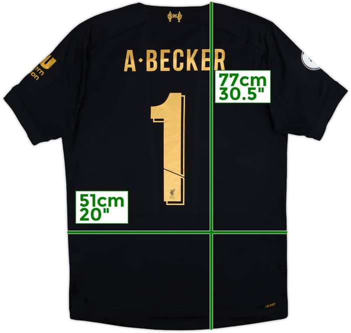 2019-20 Liverpool GK Shirt A.Becker #1 - 8/10 - (M)