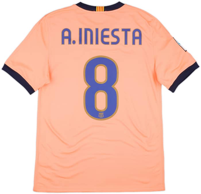 2009-10 Barcelona Away Shirt A.Iniesta #8 - 9/10 - (S)