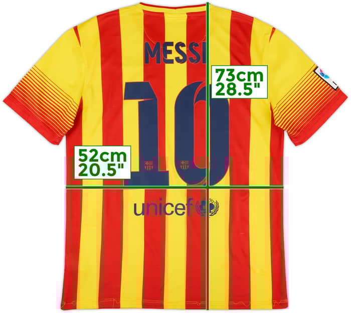 2013-15 Barcelona Away Shirt Messi #10 - 7/10 - (M)