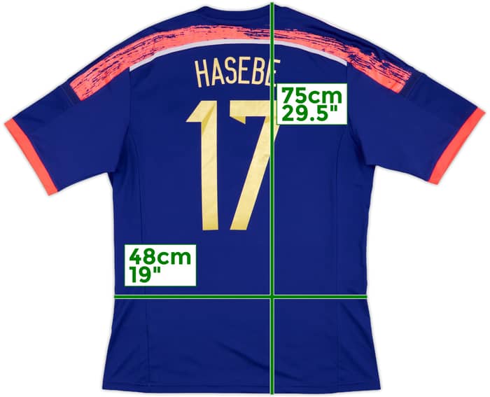 2013-15 Japan Home Shirt Hasebe #17 - 6/10 - (M)