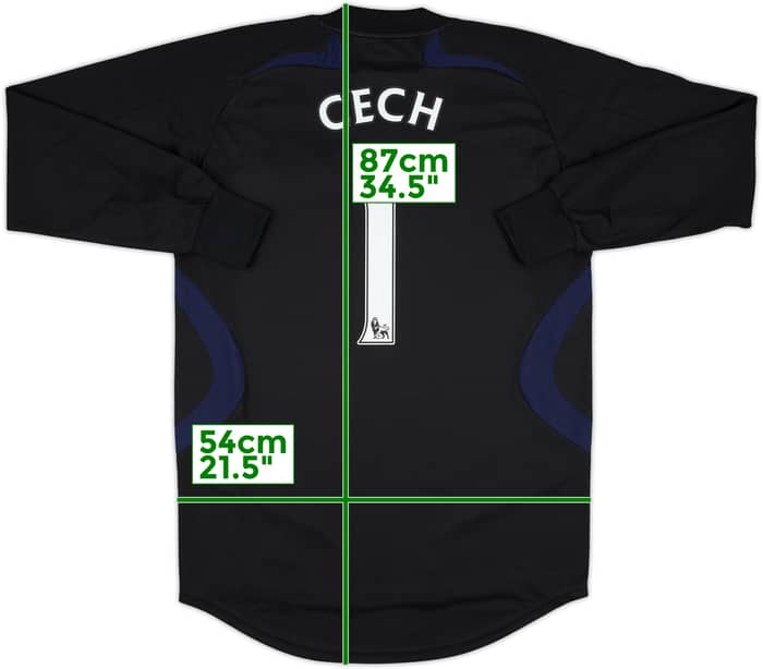 2007-08 Chelsea Player Issue GK Shirt Cech #1 - 6/10 - (M)