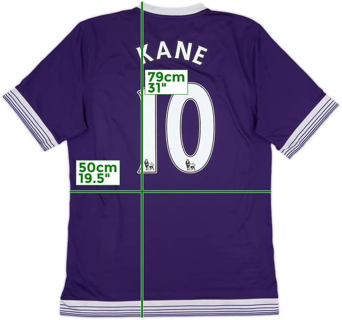 2015-16 Tottenham Third Shirt Kane #10 - 9/10 - (L)
