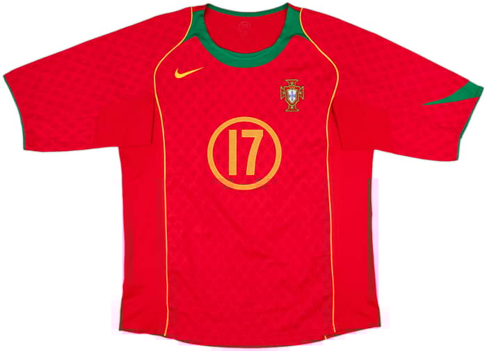 2004-06 Portugal Home Shirt C.Ronaldo #17 - 8/10 - (L)