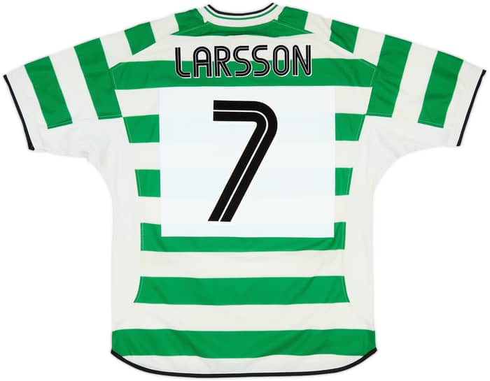 2001-03 Celtic Home Shirt Larsson #7 - 5/10 - (L)