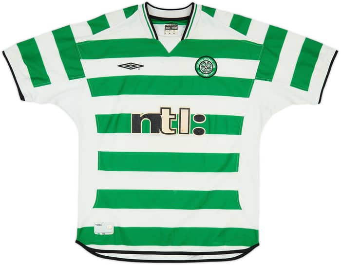 2001-03 Celtic Home Shirt Larsson #7 - 5/10 - (L)