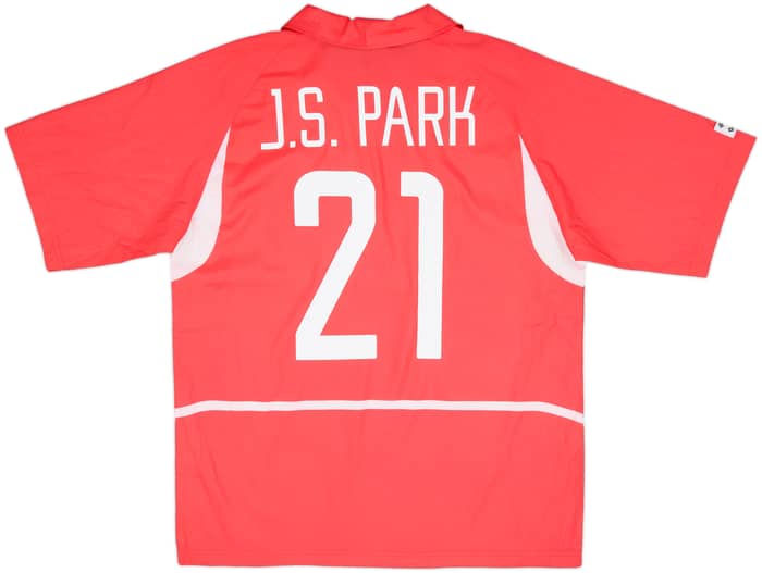 2002-03 South Korea Home Shirt J.S.Park #21 - 9/10 - (L)