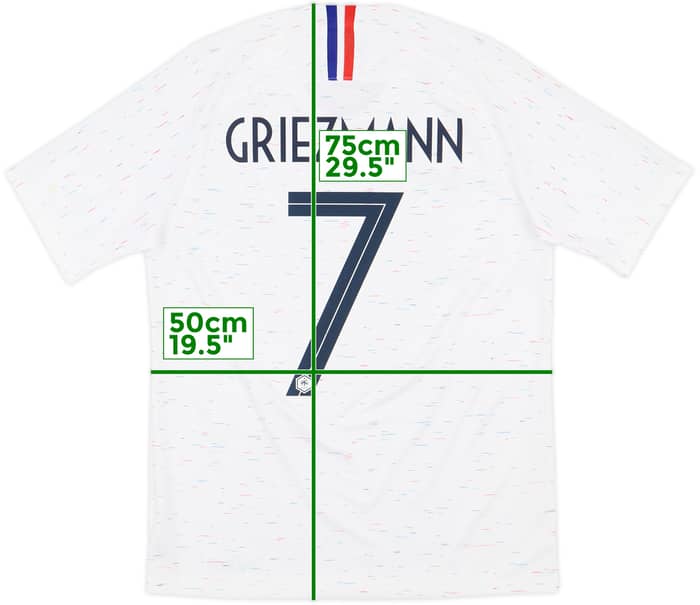 2018 France Away Shirt Griezmann #7 - 8/10 - (M)