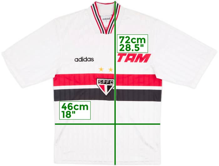 1996 Sao Paulo Home Shirt - 9/10 - (S)