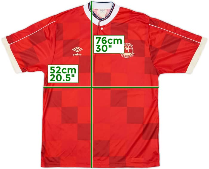 1987-90 Aberdeen Home Shirt - 7/10 - (L)