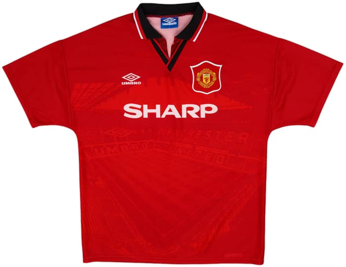 1994-96 Manchester United Home Shirt Keane #16 - 9/10 - (L)