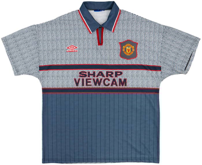 1995-96 Manchester United Away Shirt Cantona #7 - 8/10 - (XL)