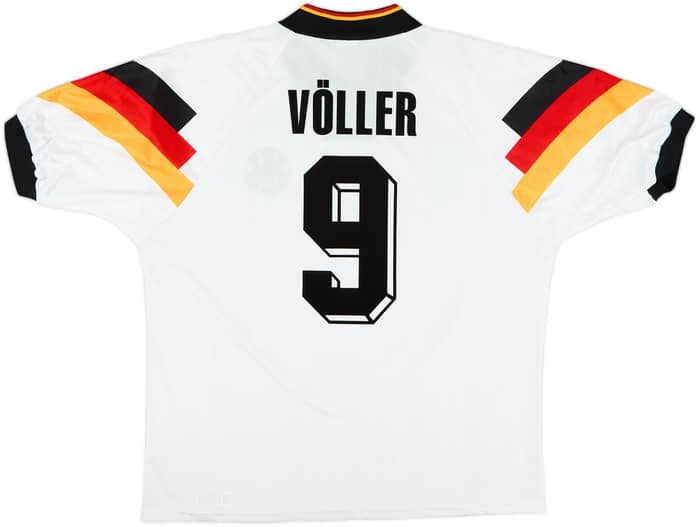 1992-94 Germany Home Shirt Voller #9 - 9/10 - (L/XL)