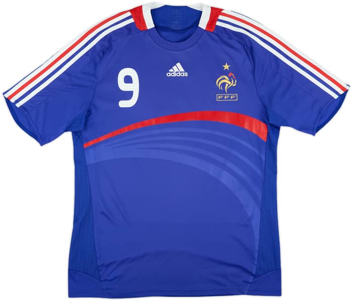 2007-08 France Home Shirt Benzema #9 - 6/10 - (M)