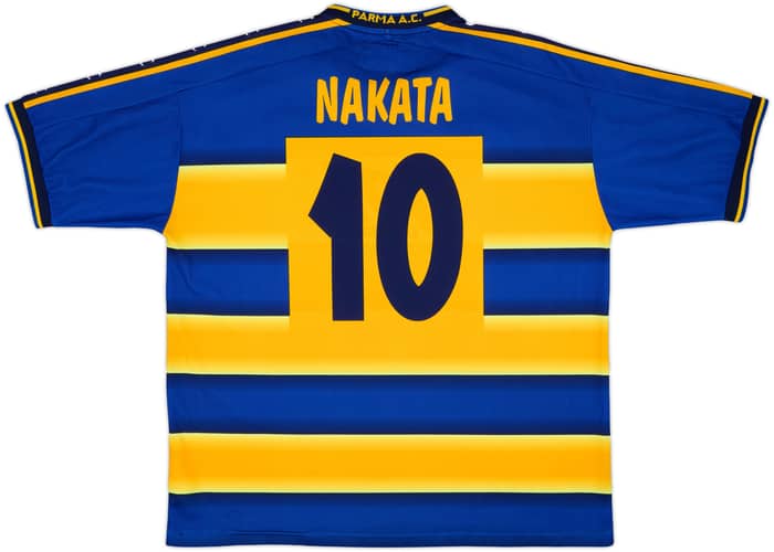2001-02 Parma Home Shirt Nakata #10 - 8/10 - (XL)