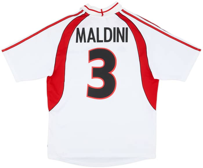 2000-02 AC Milan Away Shirt Maldini #3 - 8/10 - (L)