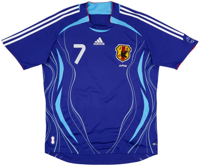 2006-08 Japan Home Shirt Nakata #7 - 8/10 - (XL)