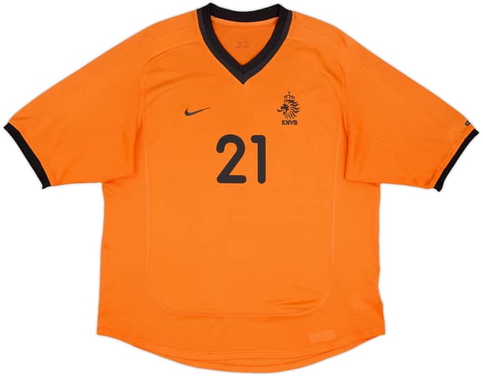 2000-02 Netherlands Home Shirt Makaay #21 - 8/10 - (L)