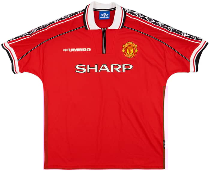 1998-00 Manchester United Home Shirt Beckham #7 - 10/10 - (XL)