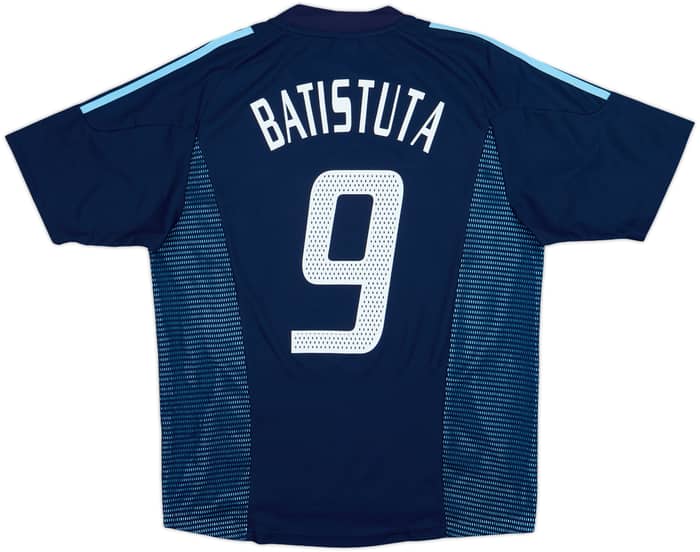 2002-04 Argentina Away Shirt Batistuta #9 - 9/10 - (M)