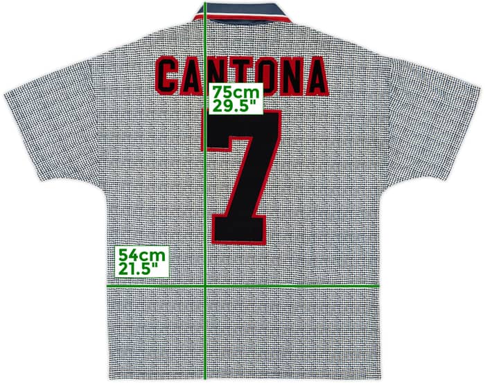 1995-96 Manchester United Away Shirt Cantona #7 - 9/10 - (M)