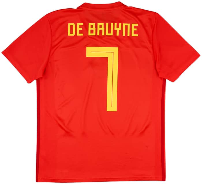 2018-19 Belgium Home Shirt De Bruyne #7 - 9/10 - (M)