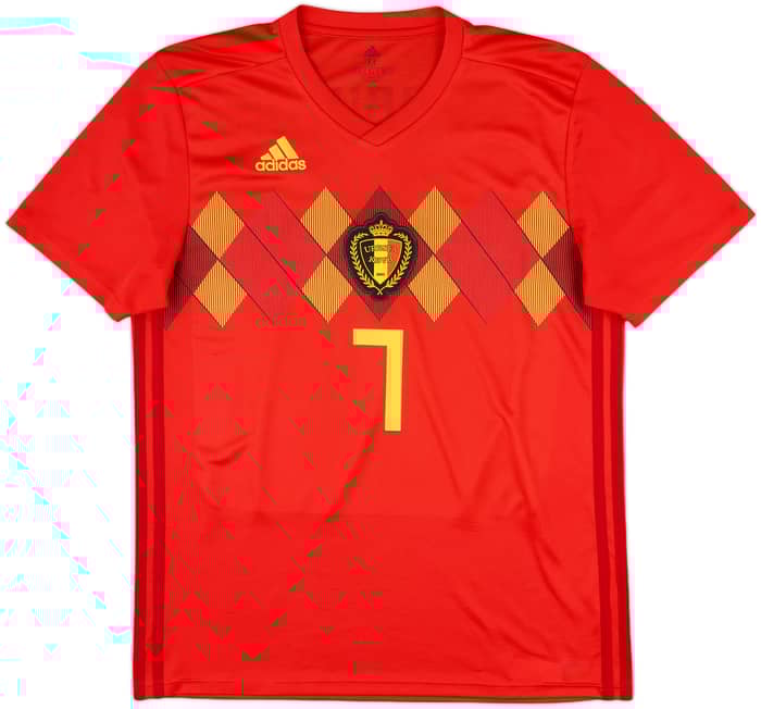 2018-19 Belgium Home Shirt De Bruyne #7 - 9/10 - (M)