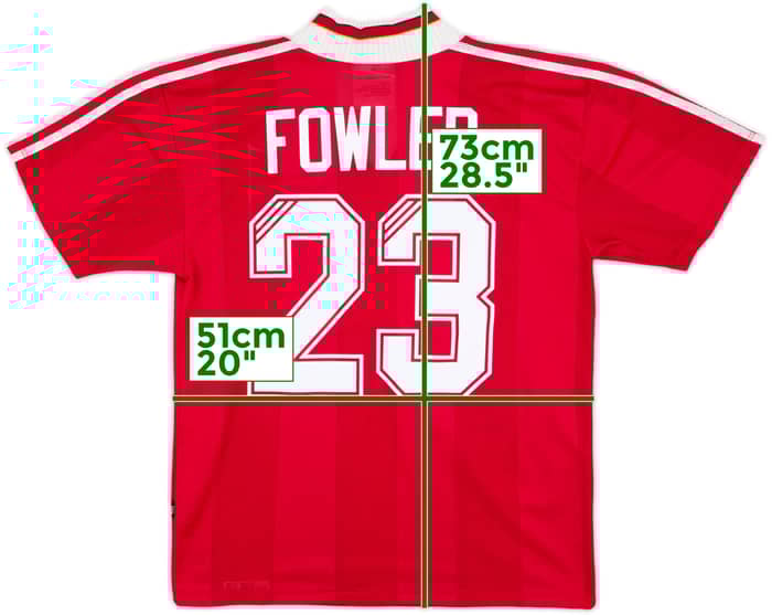 1995-96 Liverpool Home Shirt Fowler #23 - 9/10 - (M)