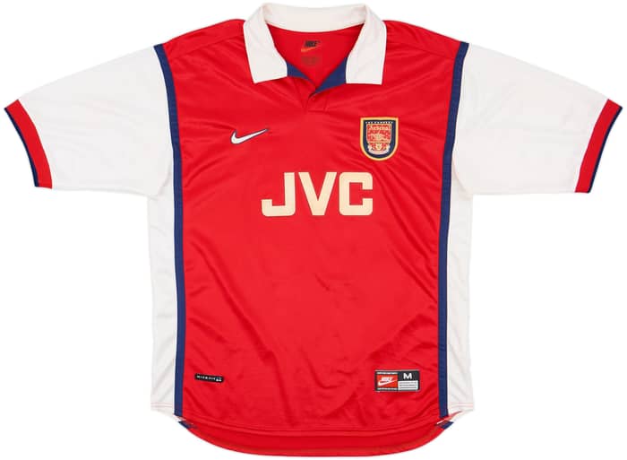 1998-99 Arsenal Home Shirt Bergkamp #10 - 8/10 - (M)