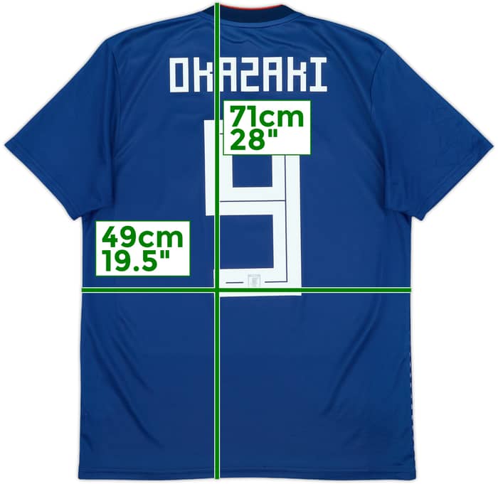 2018-19 Japan Home Shirt Okazaki #9 - 8/10 - (L)