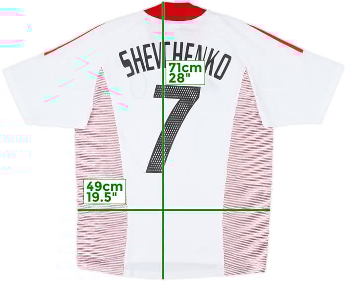 2002-03 AC Milan Away Shirt Shevchenko #7 - 6/10 - (M)
