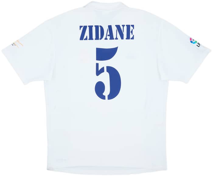 2001 Real Madrid Home Shirt Zidane #5 - 7/10 - (L)