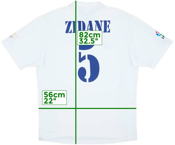 2001 Real Madrid Home Shirt Zidane #5 - 7/10 - (L)
