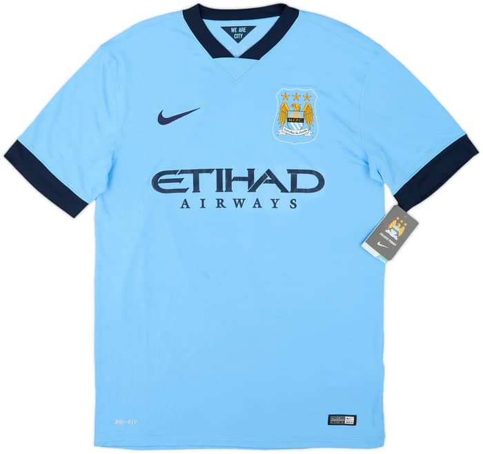 2014-15 Manchester City Home Shirt Kun Aguero #16 (M)